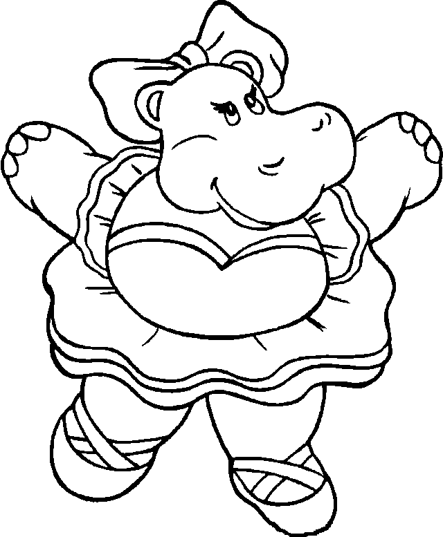 a hippopotamus as a principal dancer 
